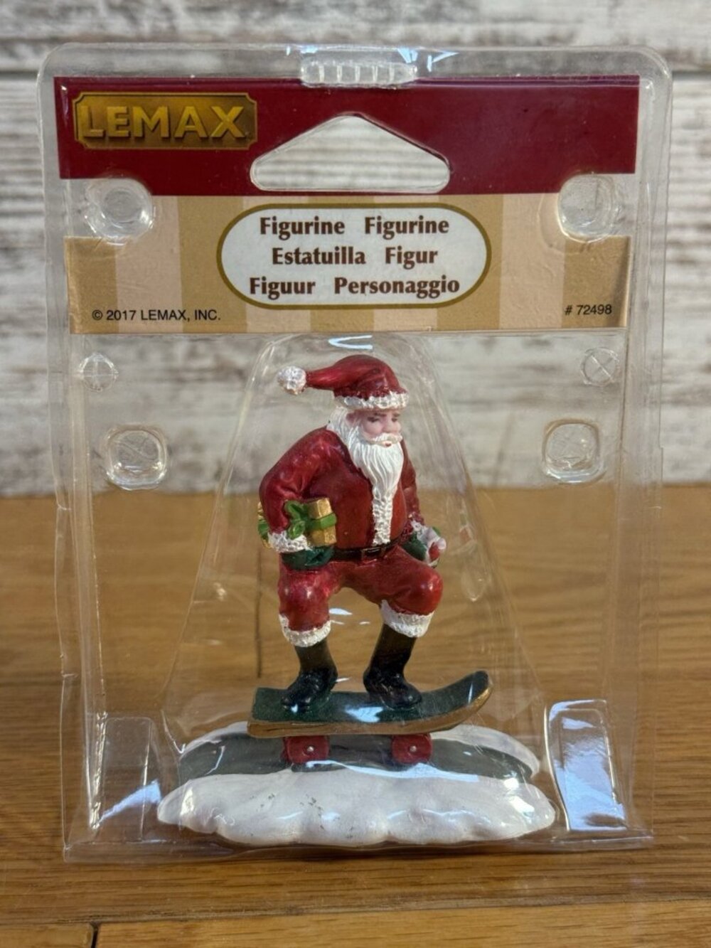 LEMAX SKATEBOARD SANTA  Figurine # 72498 NEW *Read